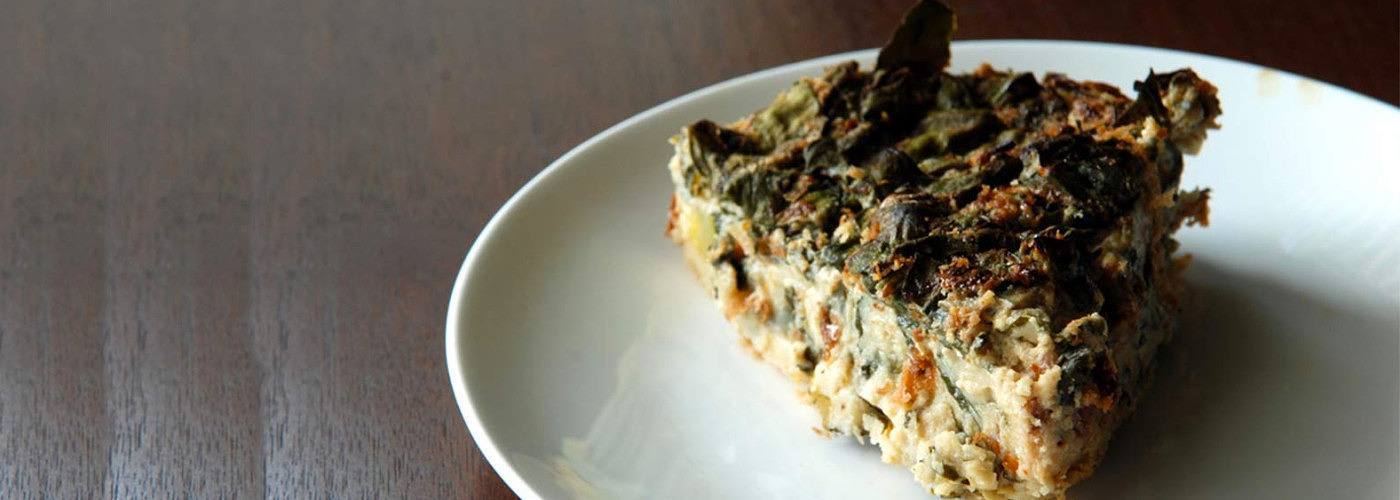Spinach and Chickpea Spanish Tortilla