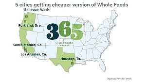 Cities to Get Whole Foods 365 Markets