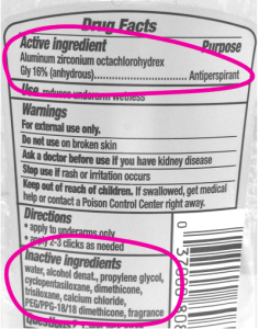 deodorant ingredients